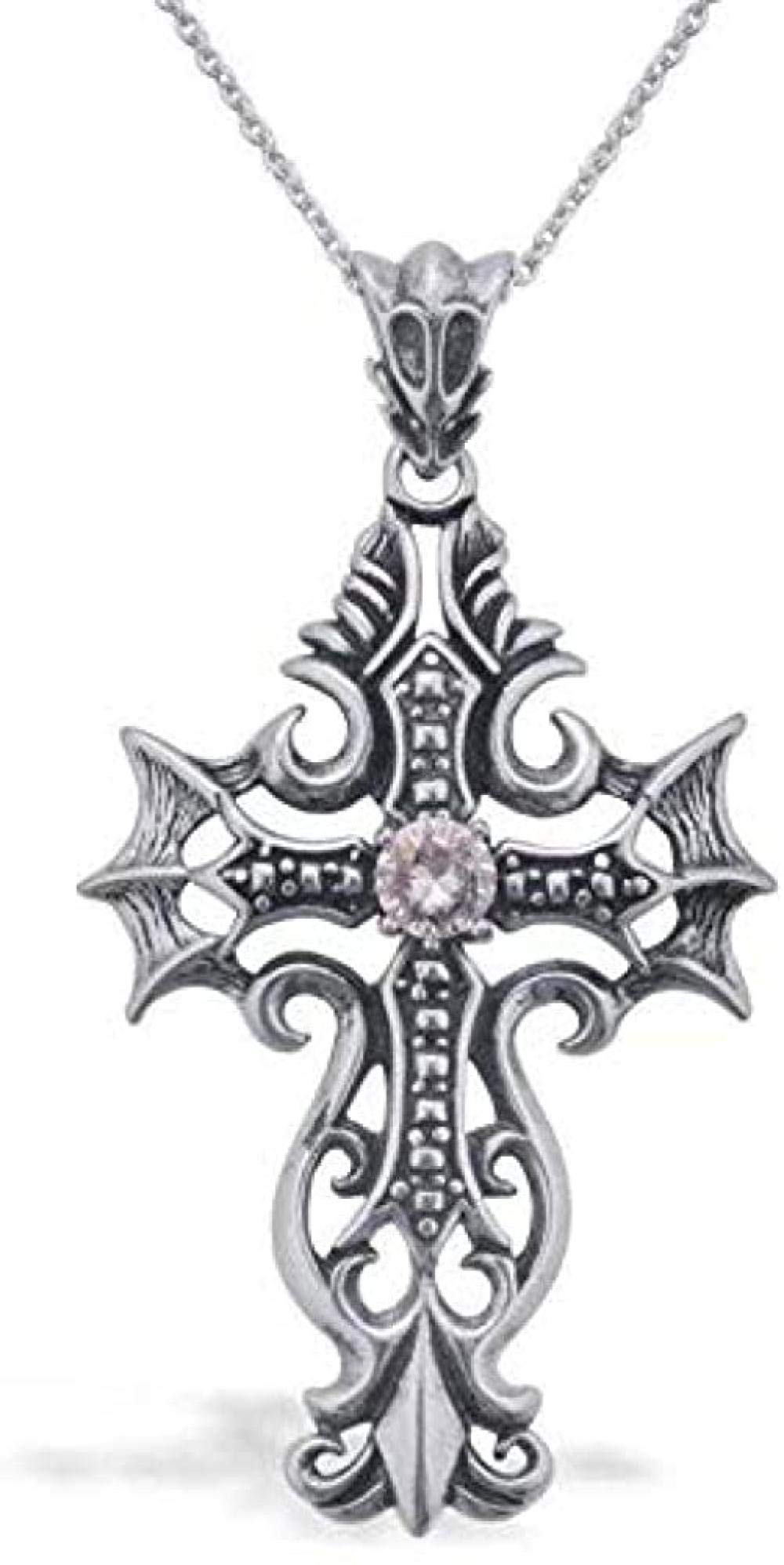 Collier jésus croix noire diamant s925 argent cadeau anniversaire - 2