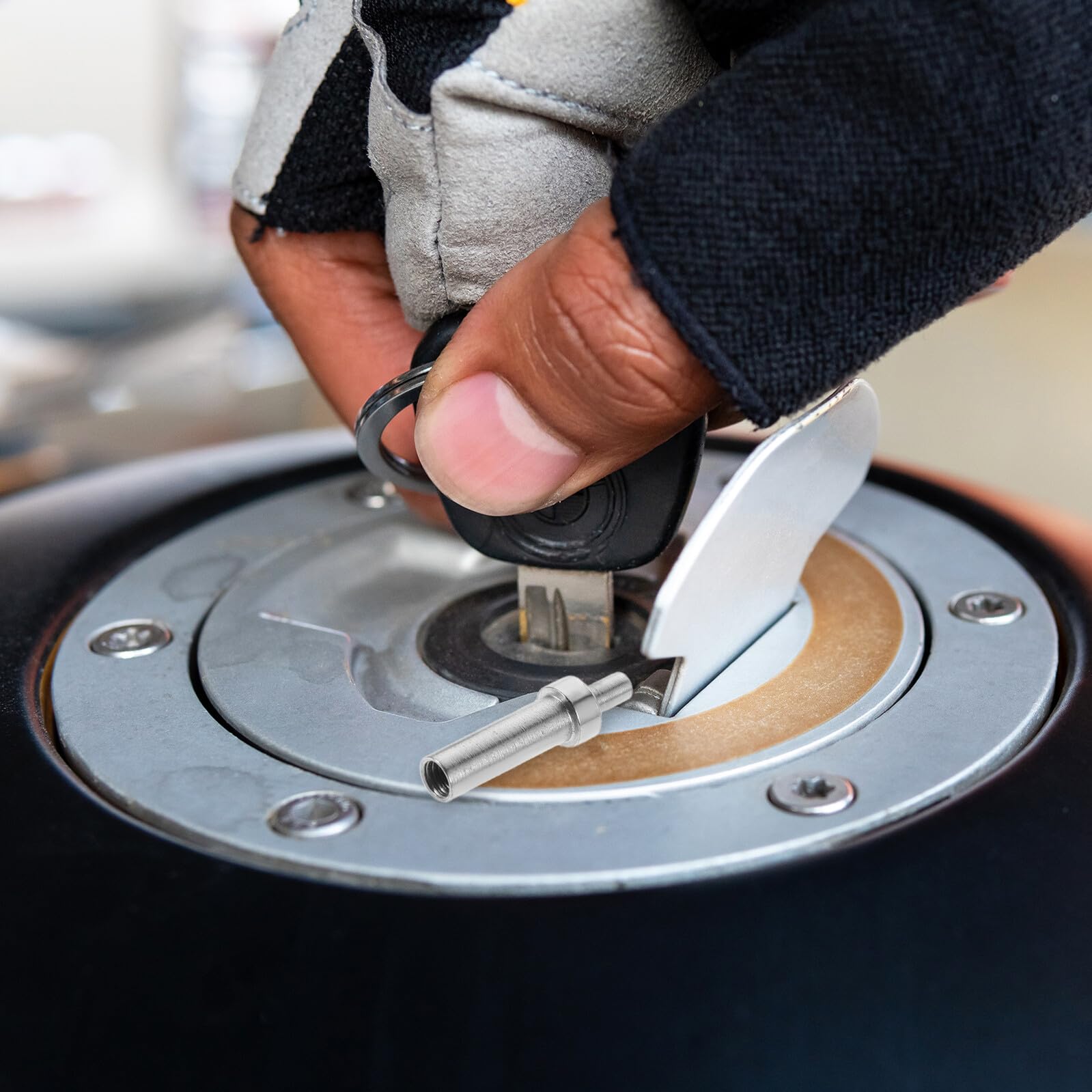 VALICLUD Pasadores de Resorte para Tapa de Tanque de Combustible de Motocicleta, 10 Piezas, Aleación Cnc Resistente, Pasador Guía de Montaje de 6 Mm, Kit de Reparación para Sistema