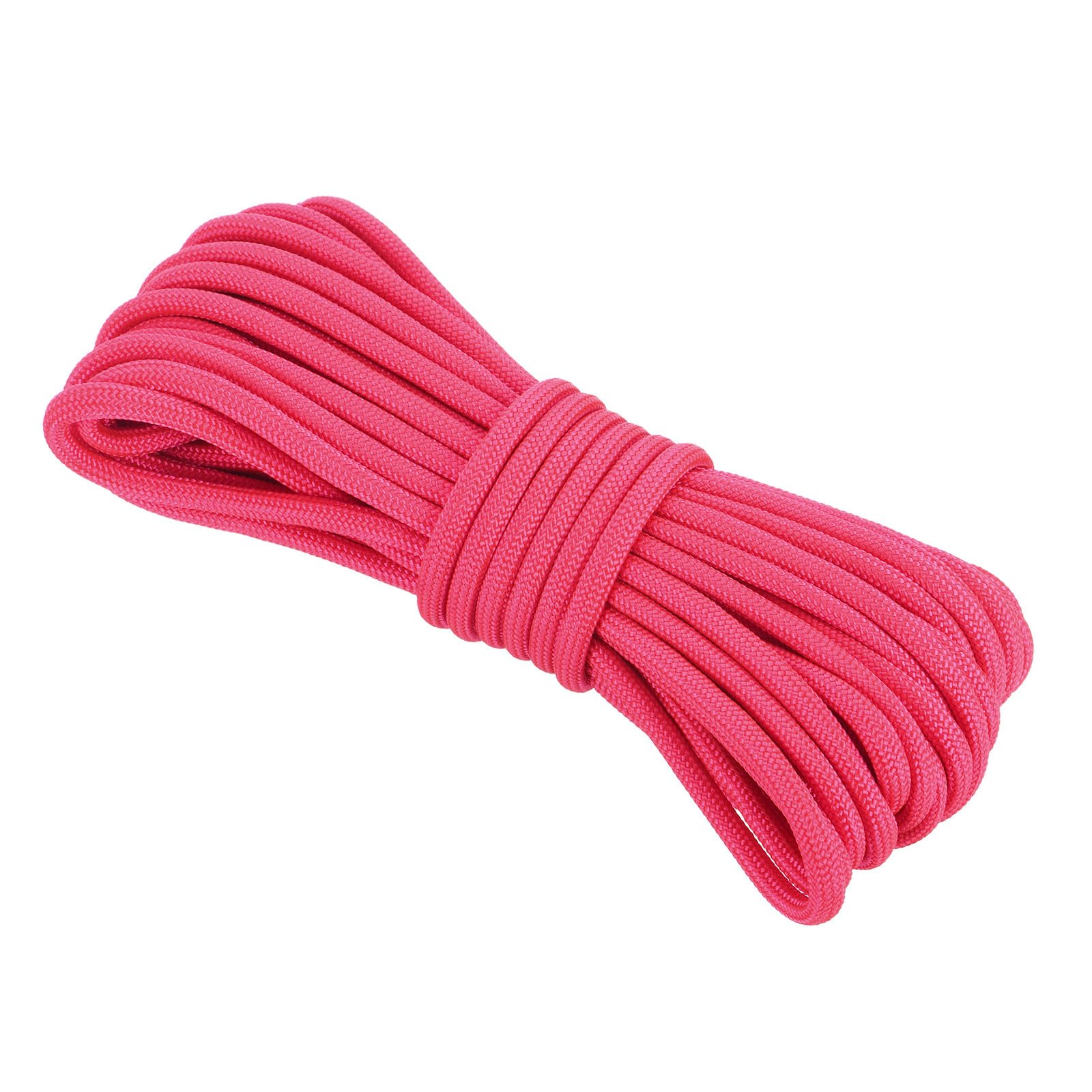 Rebower 550 Paracord Rope 8m, 4mm Thin Paracord Nylon Cord 7-Strand Core [for Tent Camping Outdoor Gear] - Rose Red — image 1