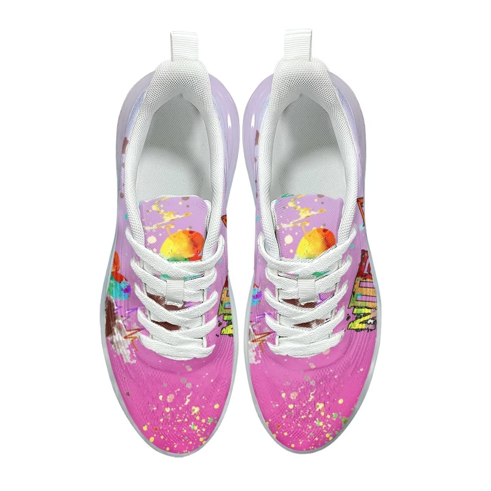 Damskie buty do biegania Lekkie buty do chodzenia Siłownia Fitness Trampki, Pielęgniarka Hot Pink, 40 EU