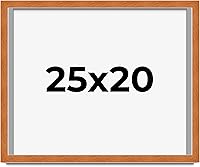 Vista 213 de Marco marrón de 18 x 24 pulgadas, marco de madera maciza de nuez de miel, ancho de moldeo de 0.875 pulgadas, profundidad de rabo de 0.875 pulgadas