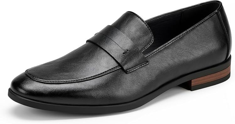 Mens Formal Penny Loafers Classic Slip-On Dress Shoes
