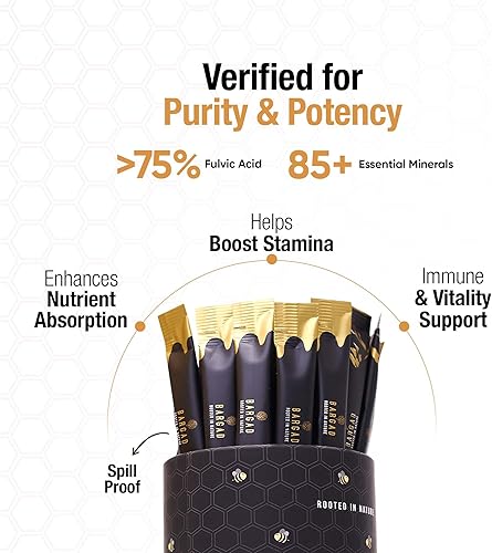 Miniatura 3 de Palitos de miel Shilajit pura del Himalaya con azafrán  30 unidades  75% + ácido fúlvico, más de 85 minerales traza  Energía natural e inmunidad