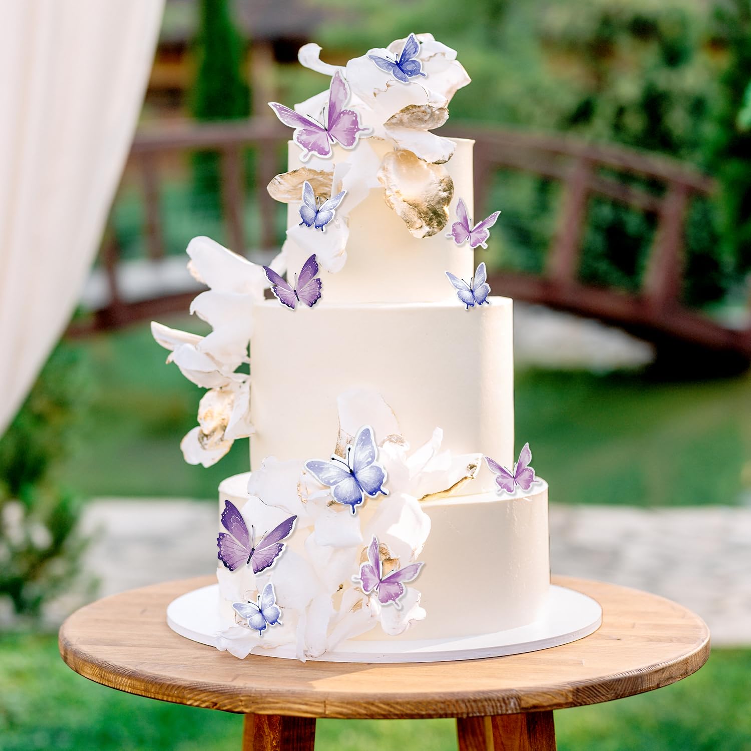20 Decorazioni Per Torta A Forma Di Farfalla Rosa – Dimensioni Miste Con Topper Buon Compleanno – 3D Per Cupcake E Torte - 3