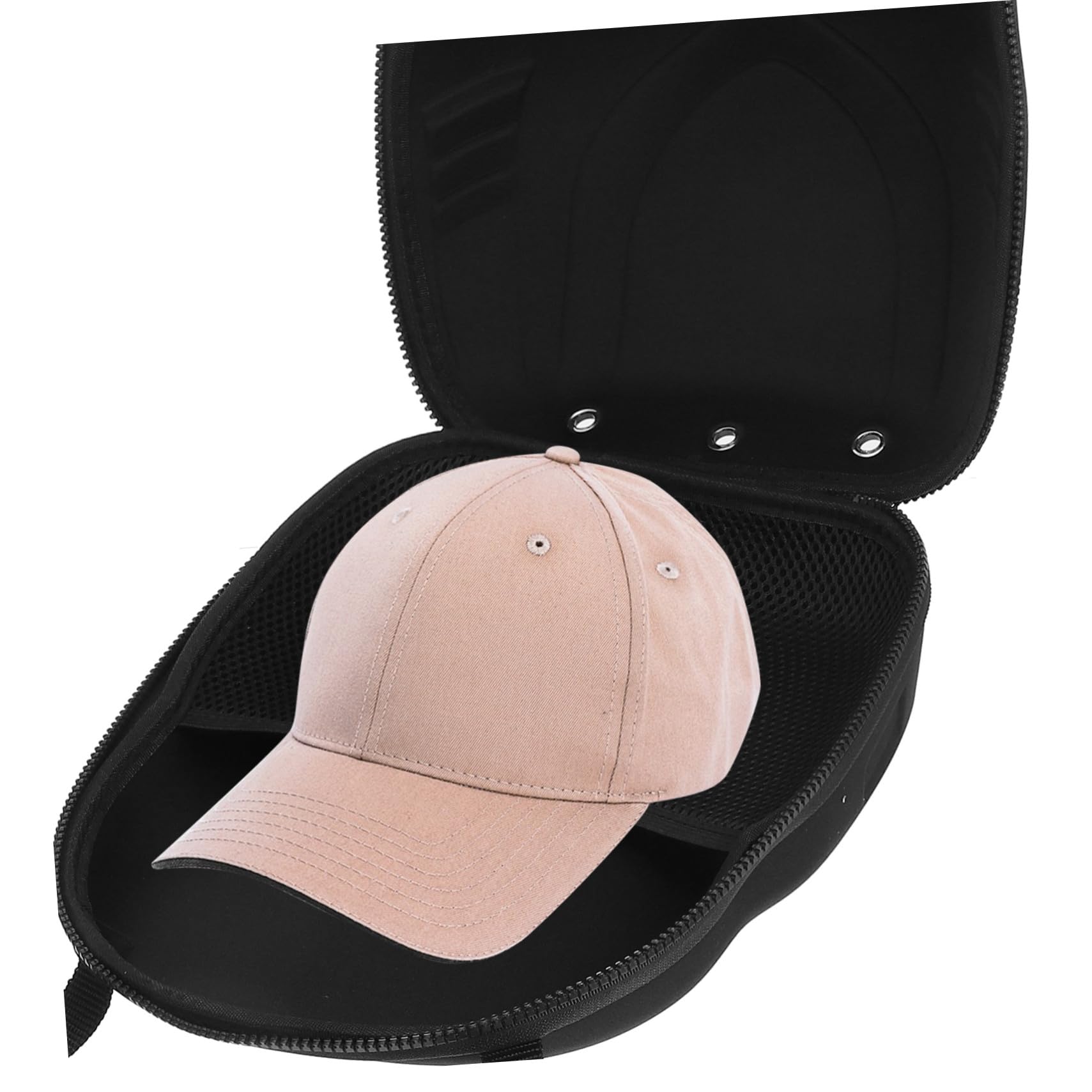 Estuche de Viaje para Gorras de Béisbol Negro Eva 30x23x10 Cm | Caps y Baseball Hat, Apertura y Cierre Fáciles, Ligero y Bien Acabado, Almacenamiento Práctico