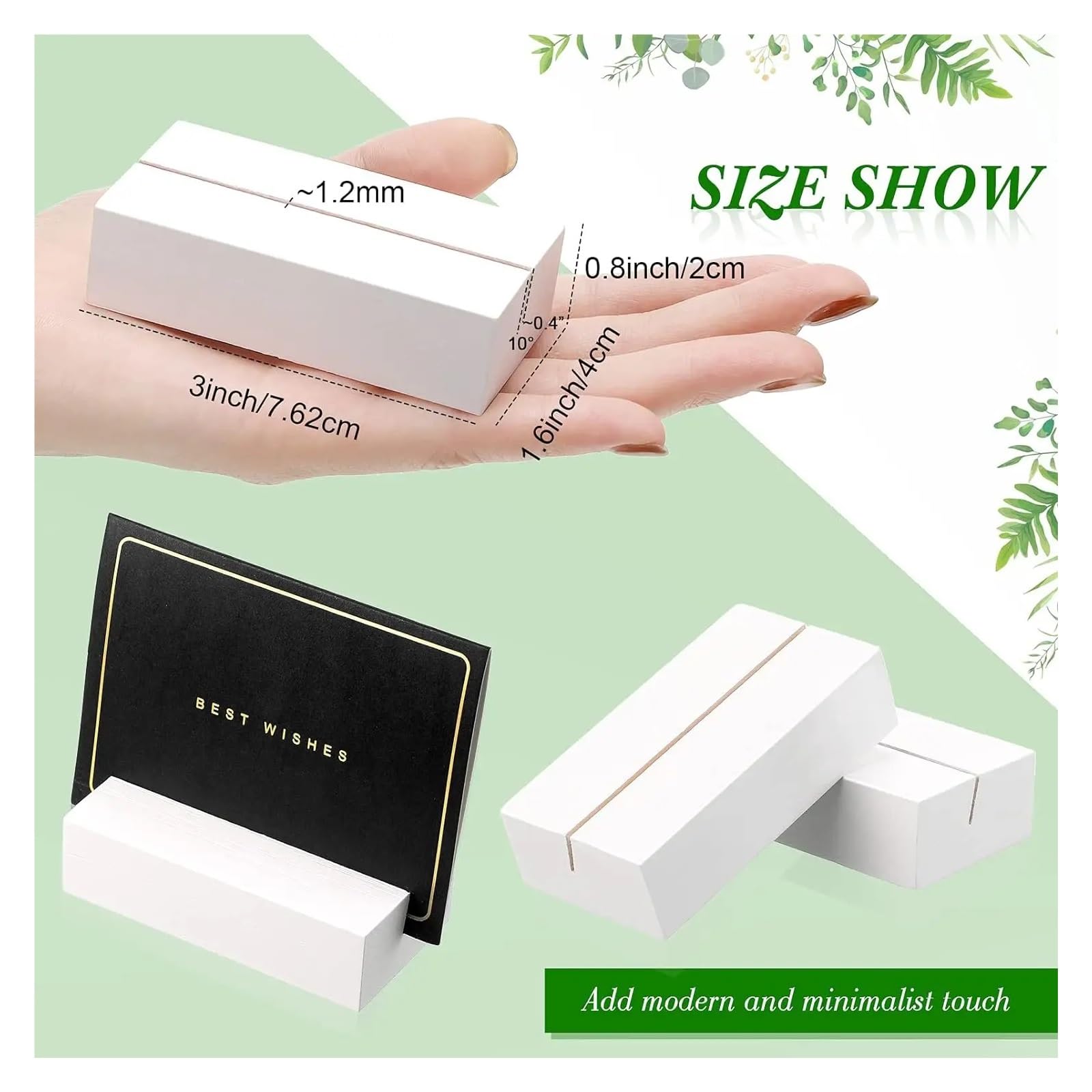 Lot de 12 porte-cartes en bois pour numéro de table, porte-nom, décoration de fête de mariage, événements, couleur noyer