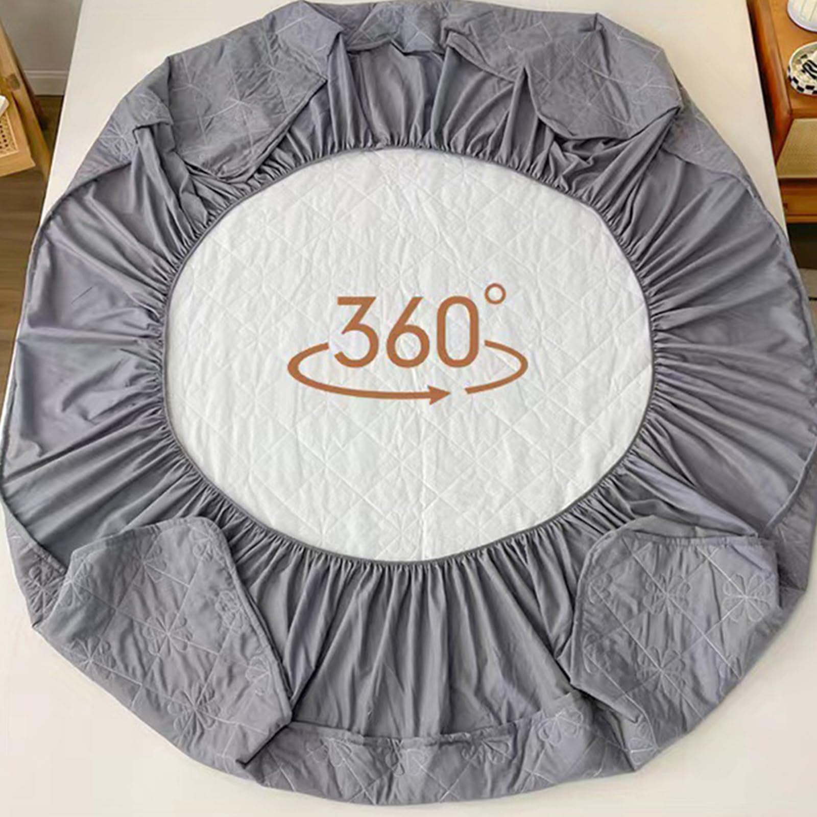 Sábana bajera ajustable individual de 150 x 200 + 30 cm, protector de colchón impermeable, color blanco, fácil de usar y se ajusta elásticamente alrededor de tu colchón