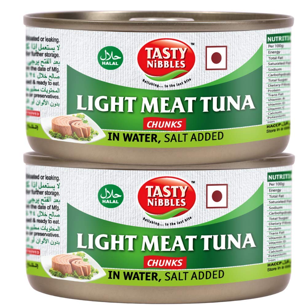 Tasty Nibbles Light Meat Tuna Chunks in Water, Salt Added, 185 g X 2 (B07DNTQC5V) Amazon Price History, Amazon Price Tracker