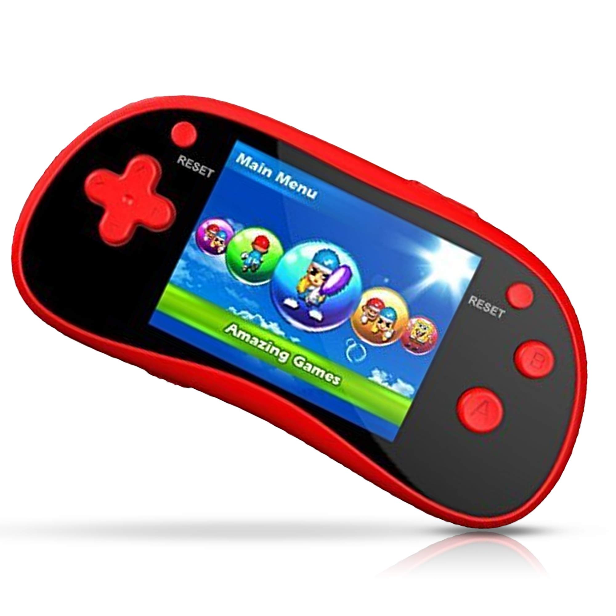 Buy IQ Toys Handheld Arcade Game Zone Player Console Classic 220 Preloaded  Video Games for Kids, 16 BIT Large 3" Screen, Rechargable, Red Online at  desertcartINDIA