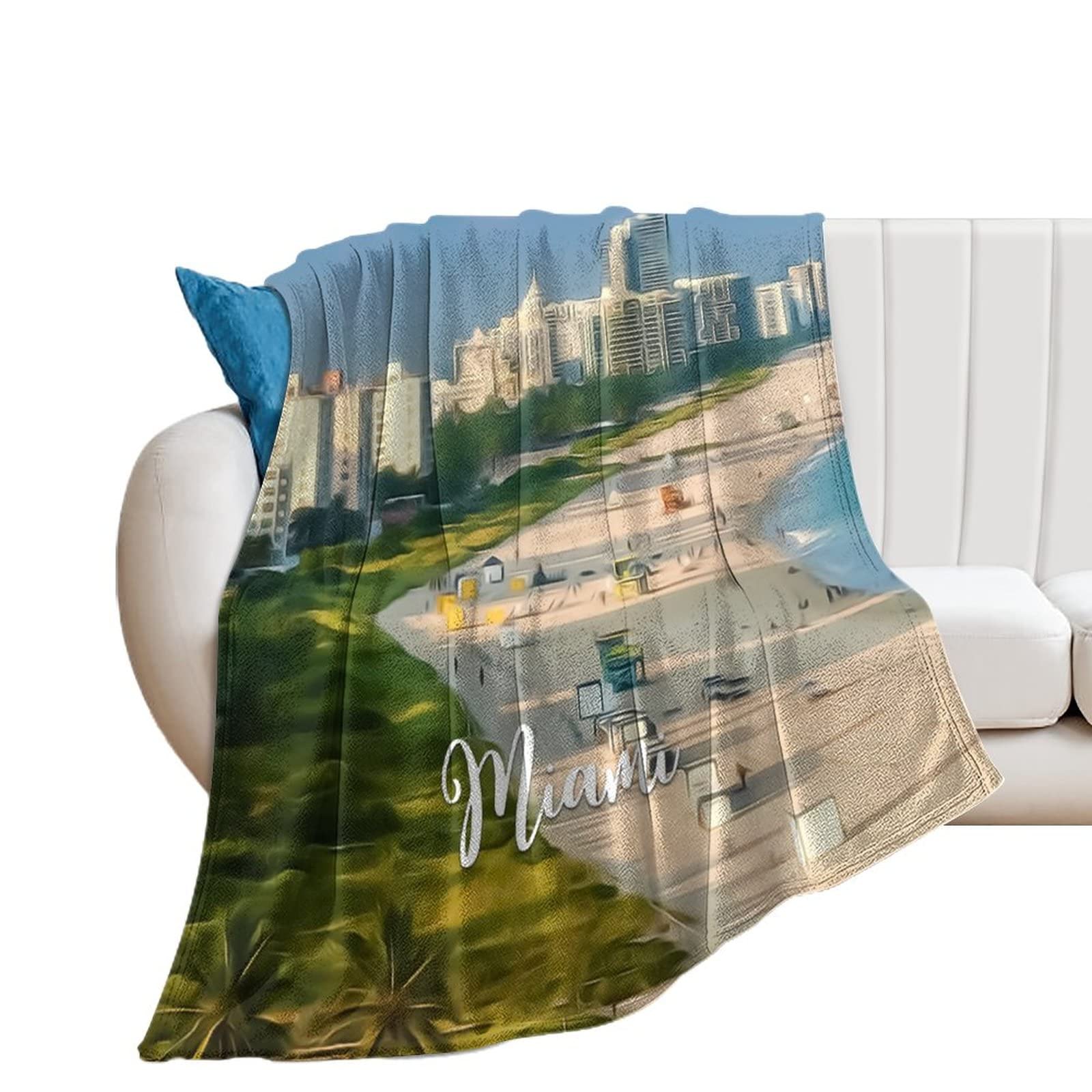 Plaid en flanelle pour canapé couverture confortable chaude 101x127