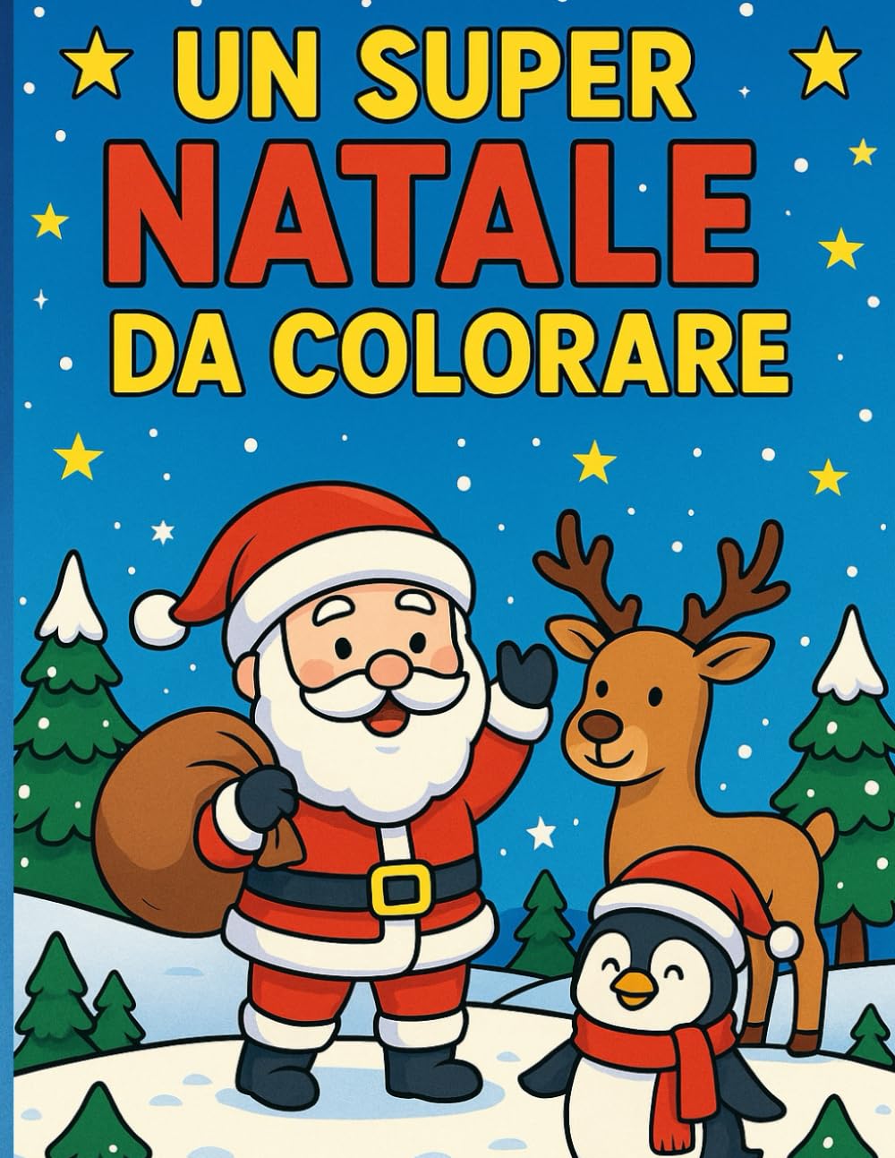 Un super natale da colorare