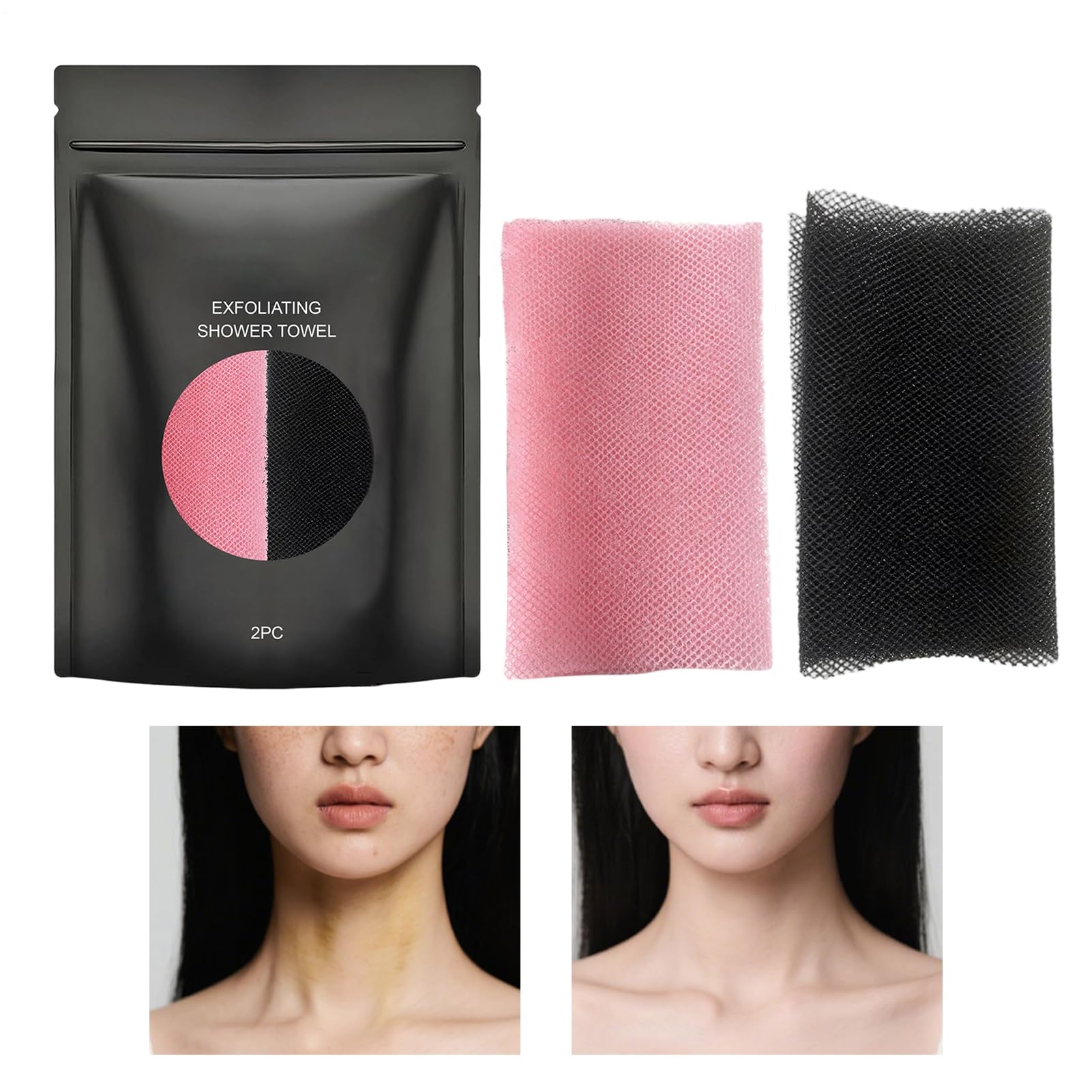 Serviettes de corps pour la douche et le soin du visage dans votre salle de bain