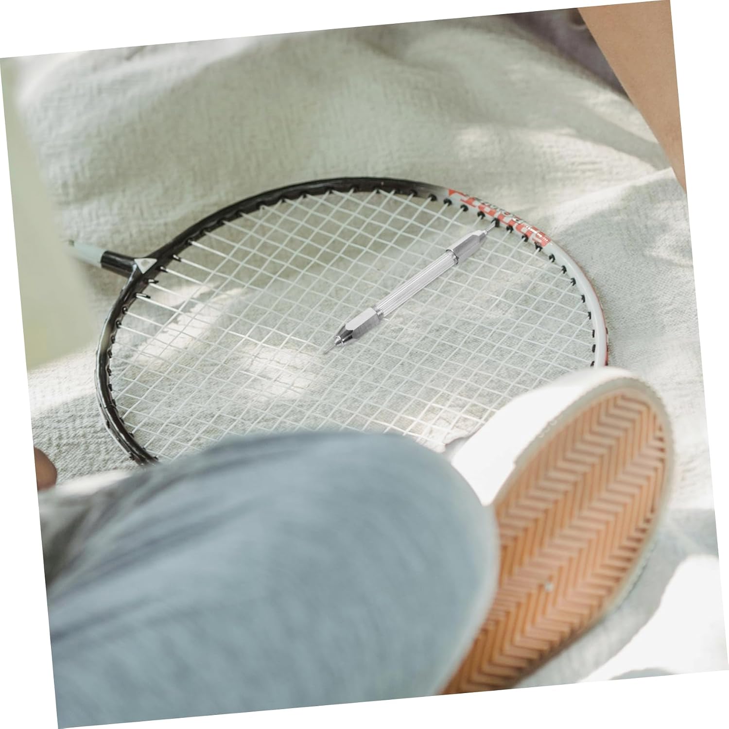 Badminton Racket Nail Setter Tool for Efficient Nail Removal and Replacement Construction for Skill Levels