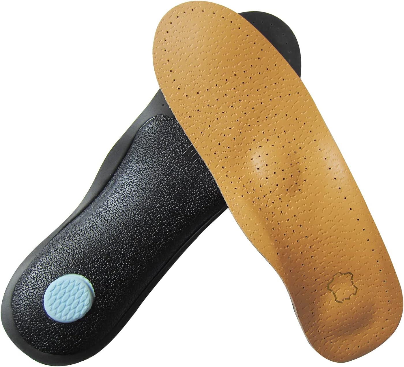 Thin Leather Inserts for Women Arch Supports Insoles for Plantar Fasciitis Heel Spurs Orthotic Insoles for Flat Feet Thin Shoe Liners Replacement for Odor Eater, Womens 10-11.5//Mens 8-8.5 M US - Image 9