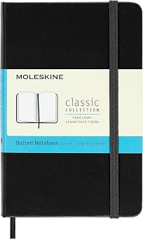 Moleskine Classic Notebook, Pocket, Dotted, Black, Hard Cover 3.5 x 5.5