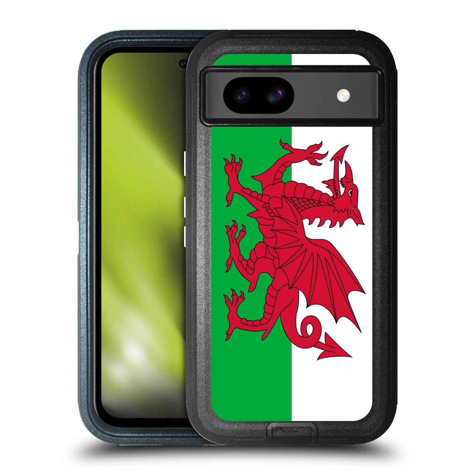 Coque Google Pixel 8a antichoc étui drapeau Pays de Galles foot - 8