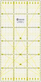 Régua para Patchwork, Escalas em mm, em Acrílico 3 mm – Trident, PT.300X150, Cristal 30 x 15 cm
