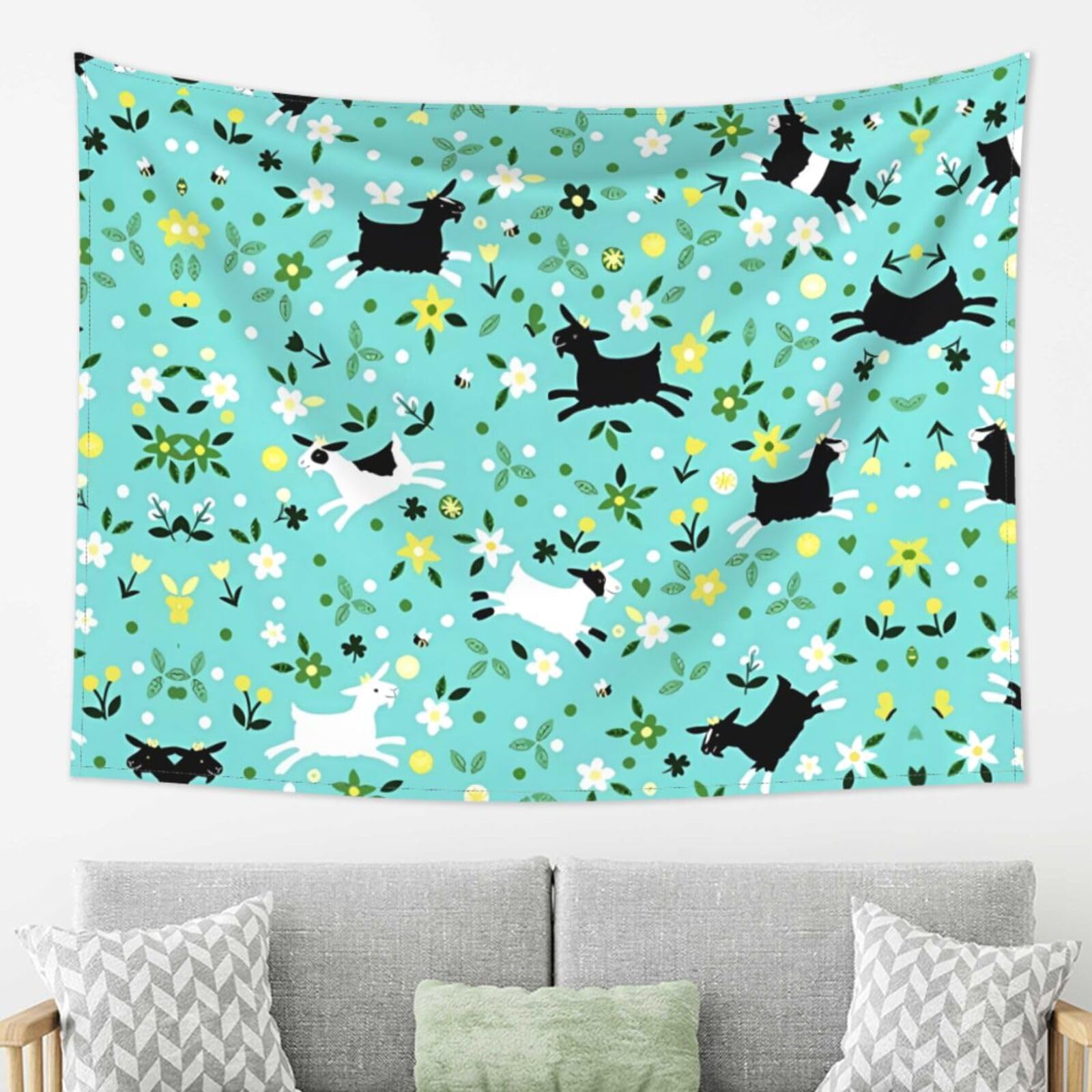 LPLSNWS Tapestry Wall Art for Living Room, 80x60 Inches, Animal Print Theme