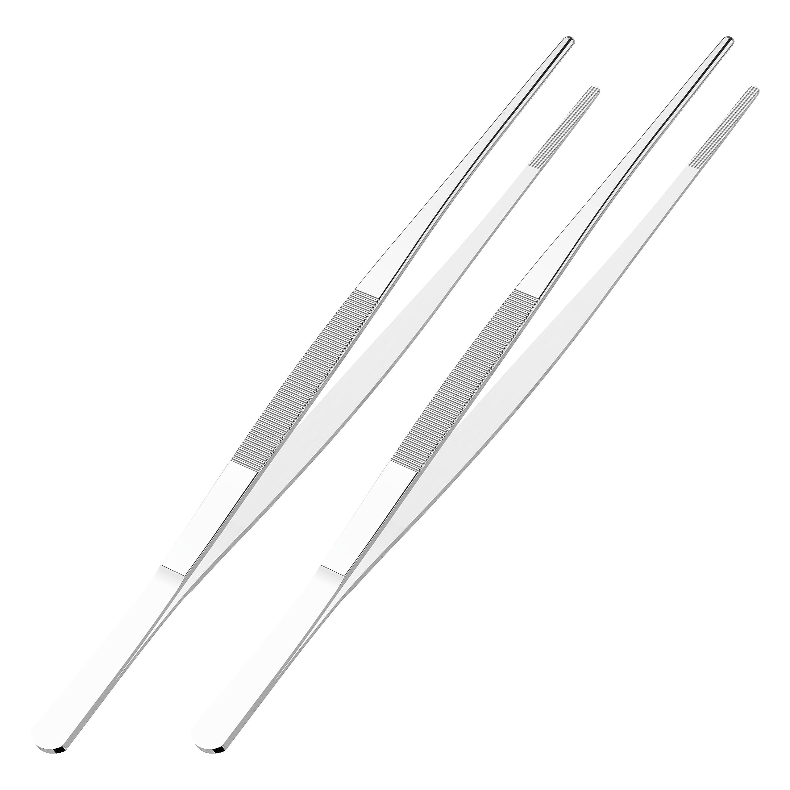 2 PCS 5" Stainless Steel Tweezers, Straight Blunt, 0.07" Thick — Amazon image 7