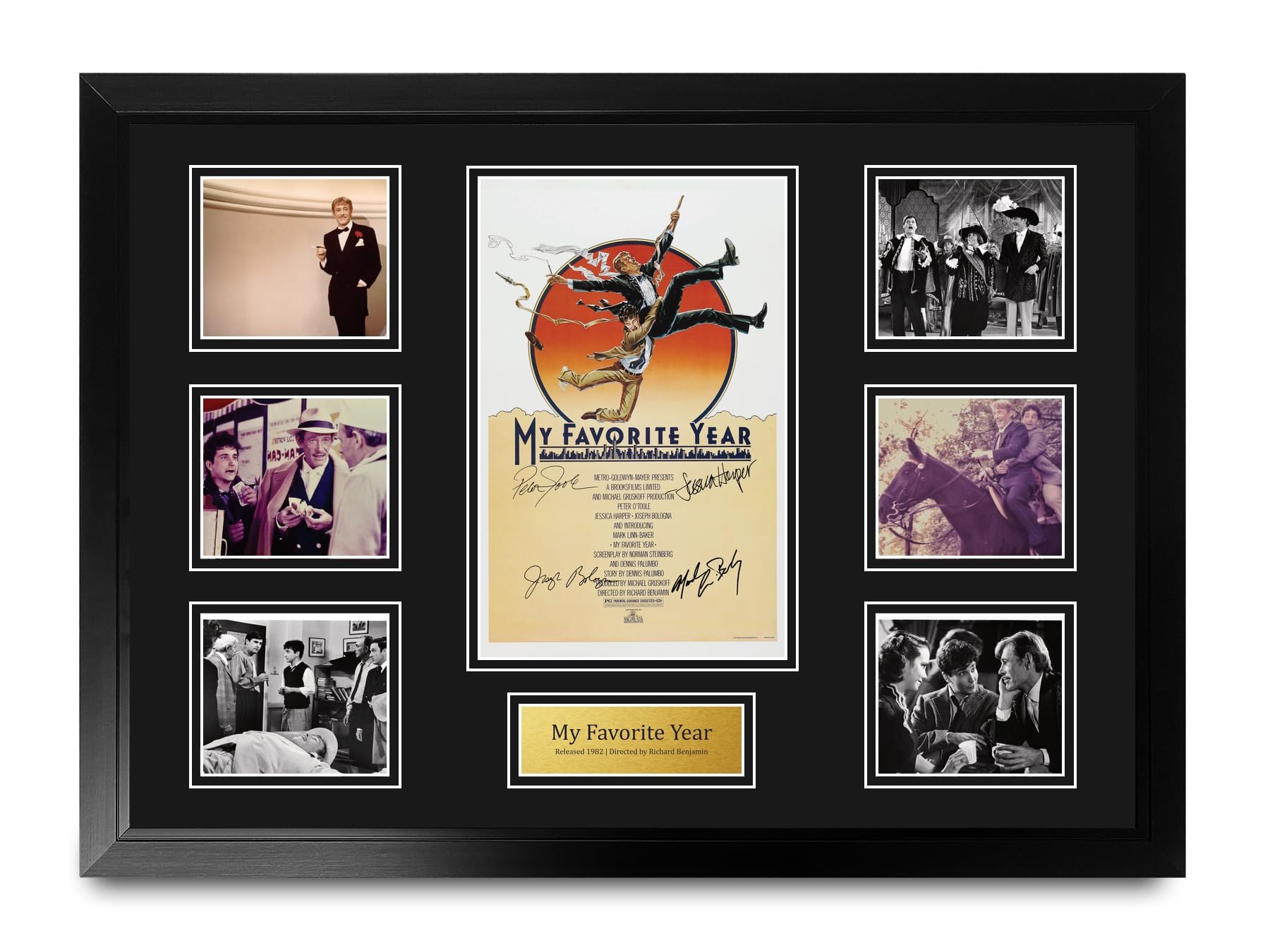 HWC Trading My Favorite Year Podpisany Plakat Filmowy A2 Deluxe w Ramie
