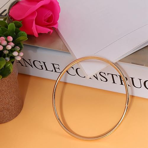 Miniatura 5 de Paquete de 100 anillos de metal dorados de 3 pulgadas para atrapasueños y manualidades