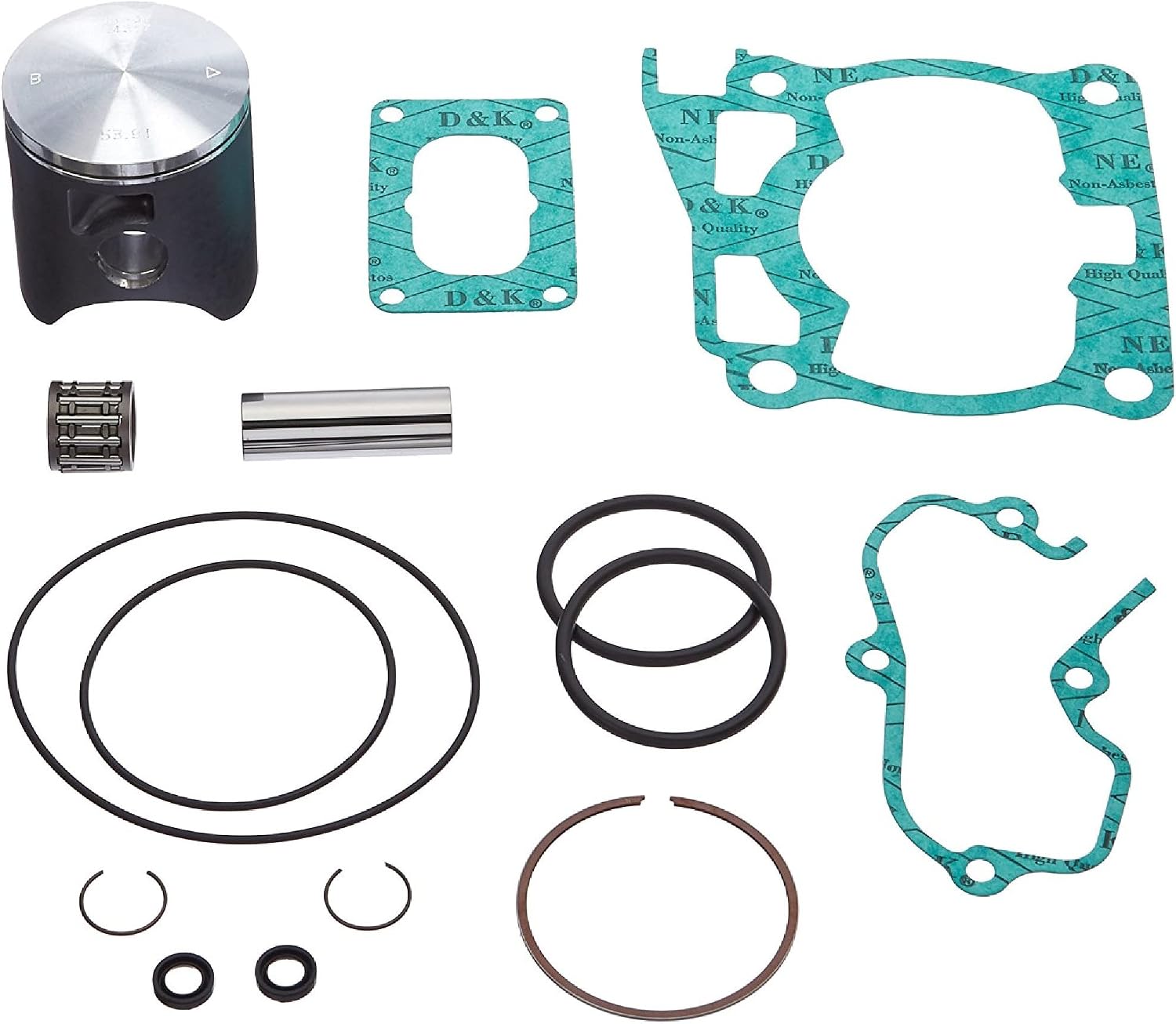 Vertex Top End Piston Kit VTK22520B Compatible With/Replacement For Yamaha YZ 125 1998-2000
