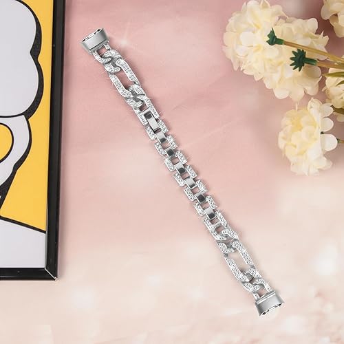 Miniatura 6 de Pulsera compatible con Fitbit Luxe Watch Band Rhinestone Diamond Metal Elegante Correa ajustable compatible con Fitbit Luxe Band para mujer