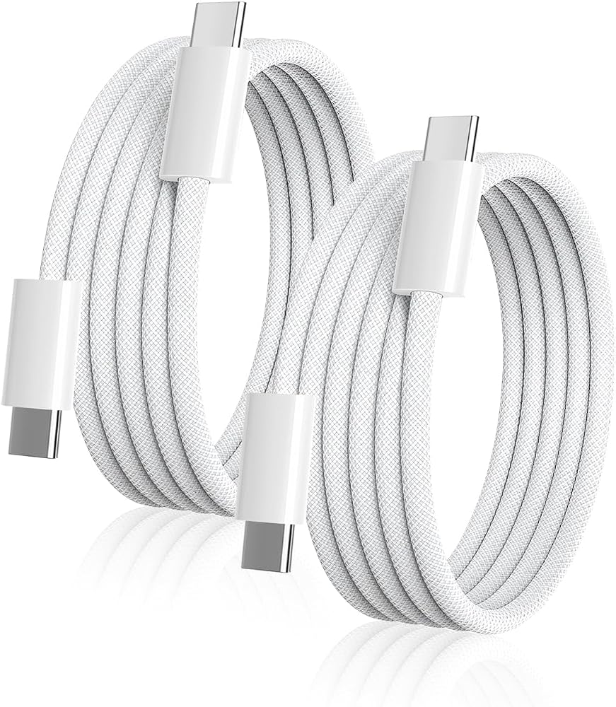 USB-C to USB-C Cable, 60W Fast Charging (6 ft, 2-Pack)