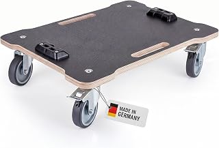 L-BOXX Rollbrett mit Siebdruckplatte – Schwerlast Transportroller für Bosch Sortimo L-BOXX | Rollwagen mit 4 Lenkrollen & Feststellbremse | kompatibel mit L-BOXX System (Siebdruck)