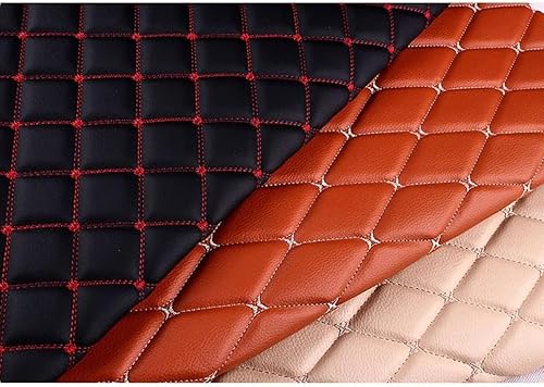 Miniatura 8 de Tela de vinilo de espuma acolchada, parte trasera de esponja gruesa de piel sintética, cabecero de tapicería para automóvil, 39 x 60 pulgadas,