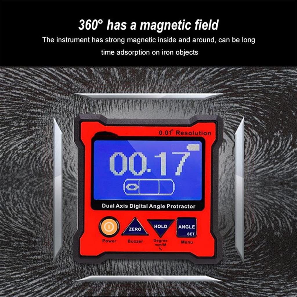 LCD Digitale Angolo Goniometro Asse Ad Alta Precisione A Doppio Asse Misuratore di Livello Analisi Strumenti Strumenti