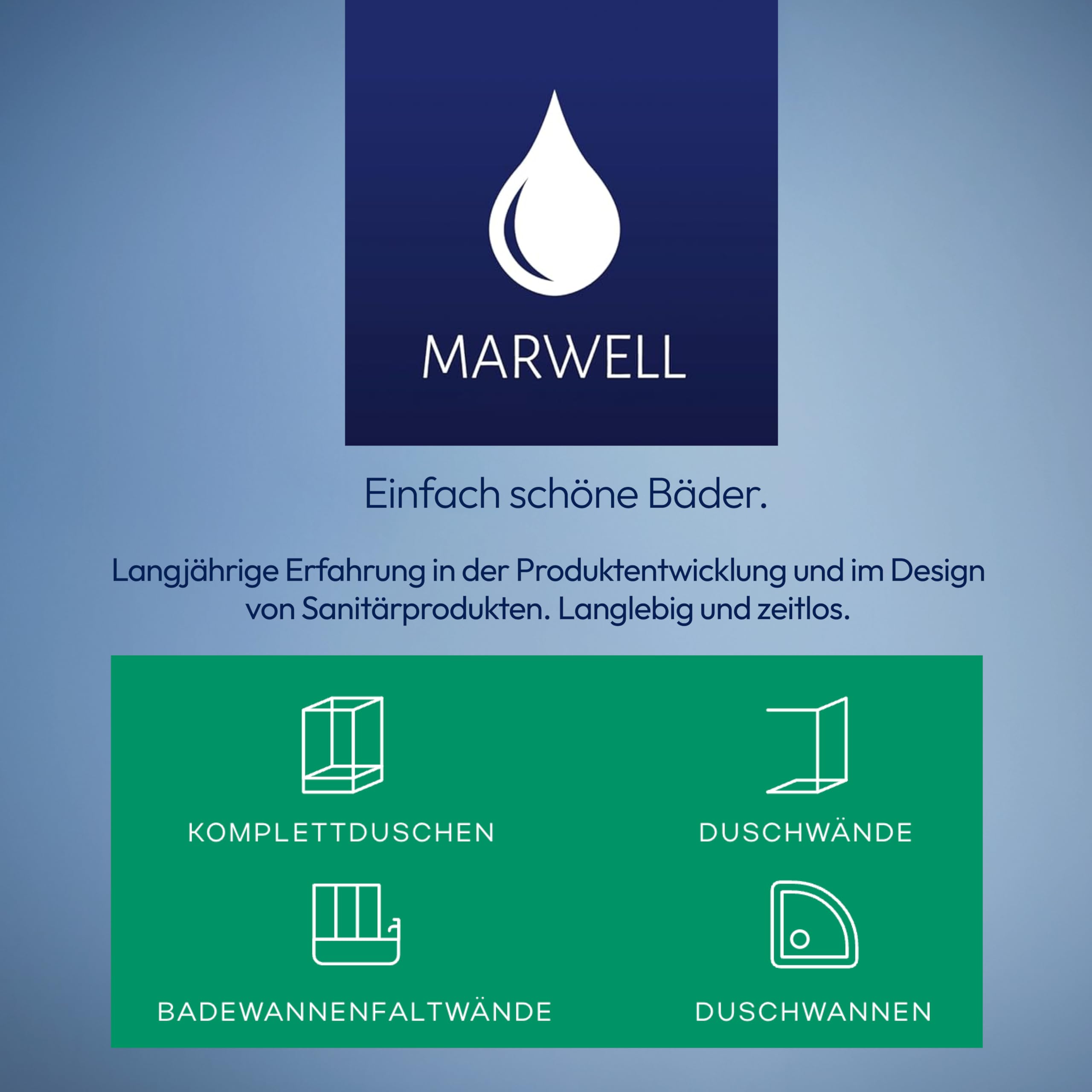 MARWELL Duschkabine Flexi 77-90x77-90-190 cm Eckdusche mit hochwertigen verstellbaren Alumuniumprofilen in silber matt Duschabtrennung mit aushängbaren Schiebetüren zur Reinigung