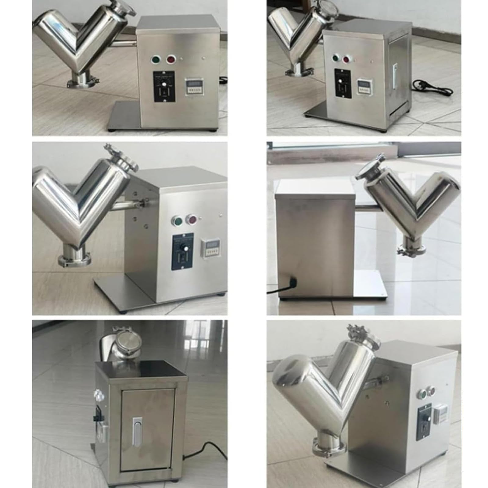 Kleiner V-Typ-Mixer mit LED-Anzeige und Timer für Labor-Lebensmittelverarbeitung