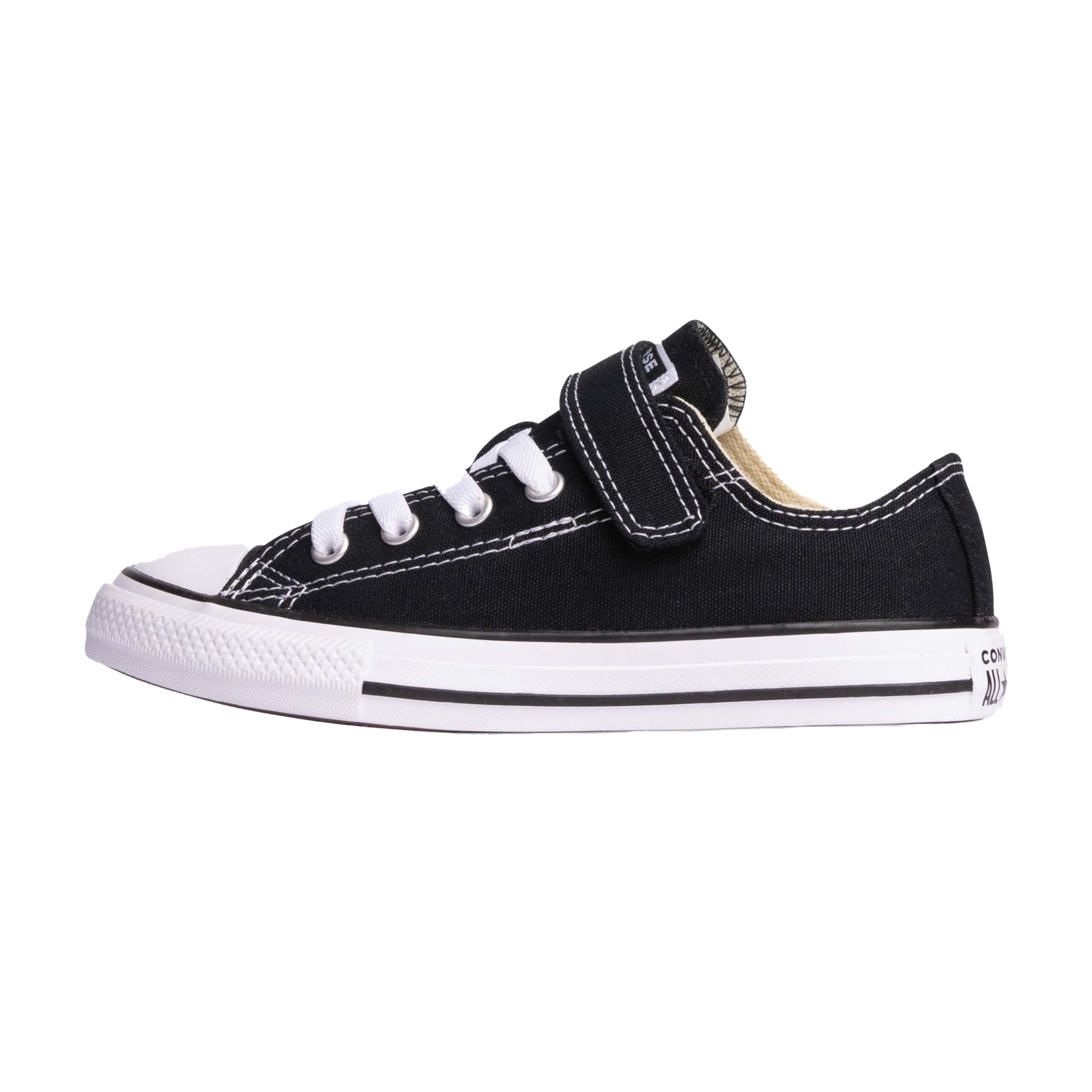 CONVERSE Chuck Taylor All Star 1V Easy-ON Sneaker, Black/Natural/White, 2 UK