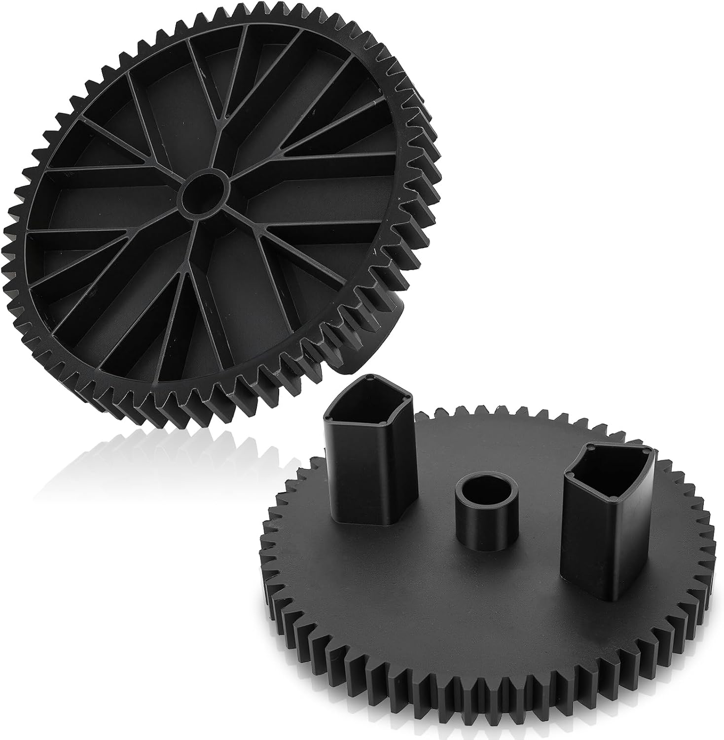 2 Pack R-2280 NP08 42" Lawn Sweeper Gears - 60-Tooth Replacement for John Deere Brinly-Hardy STS-42 & STS-426, Ground-Work Models