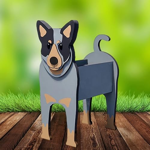 WLWMCFXPWH Maceta de perro de dibujos animados 2023 con forma de perro, maceta para suculentas, maceta hecha a mano de PVC para plantas, cactus,