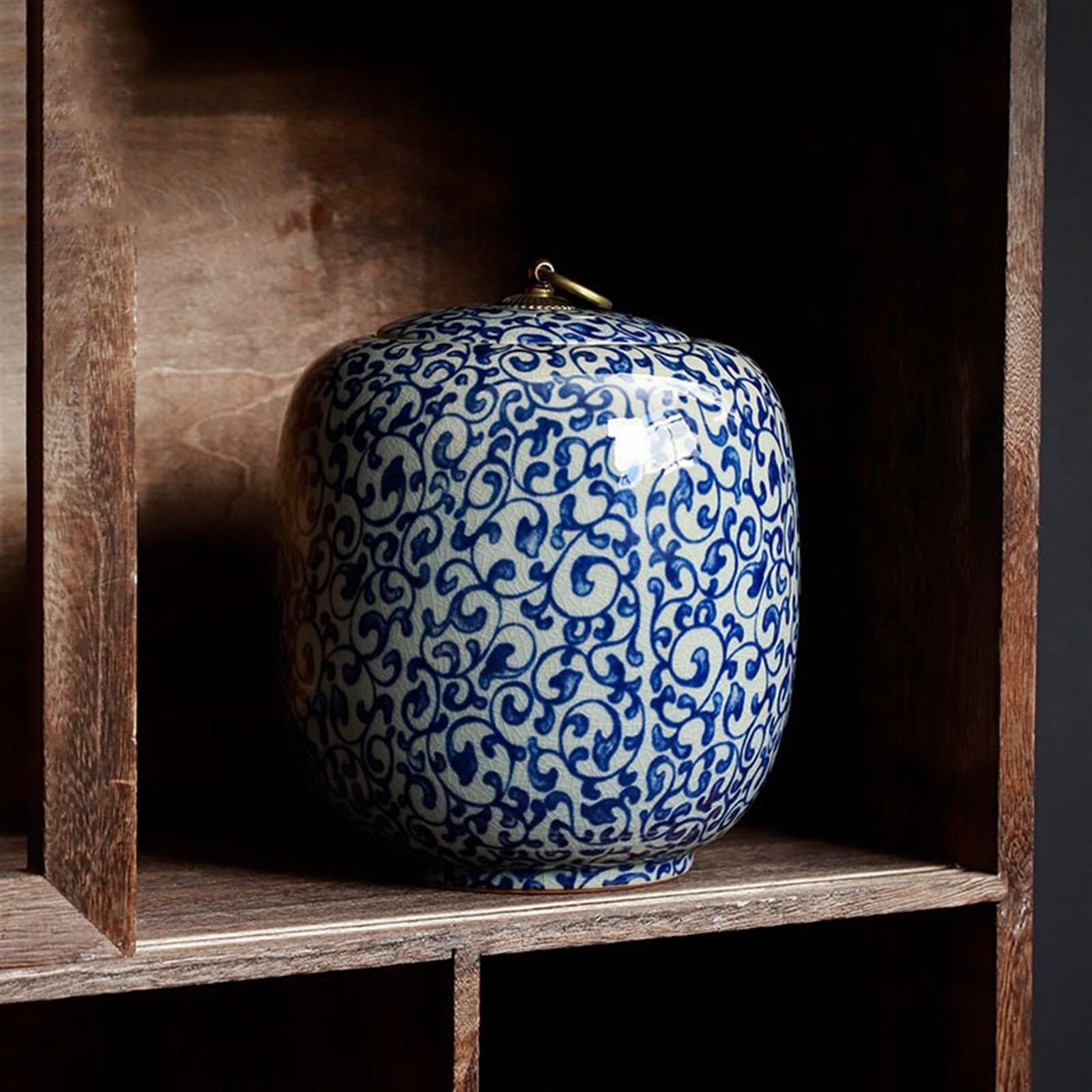 dzbanek na herbatę chiński pojemnik na herbatę ceramiczny garnek uszczelniający gospodarstwo domowe duże przechowywanie magazyn herbaty retro luźny liść herbata uniwersalny garnek ceramiczny