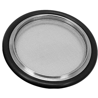 KF-50 Mesh Screen Centering Ring, ISO-KF Flange Size NW-50, Stainless Steel & NBR O-Ring, Vacuum Fittings