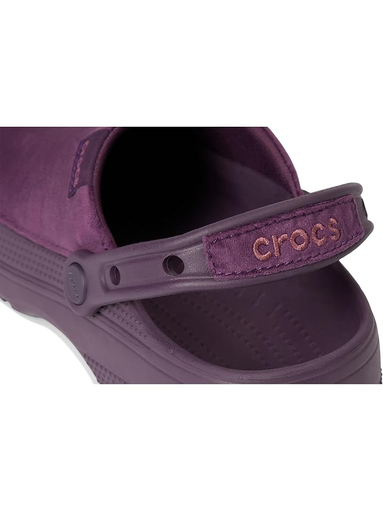 Purple Crocs Classic Crafted Canvas Clogs
