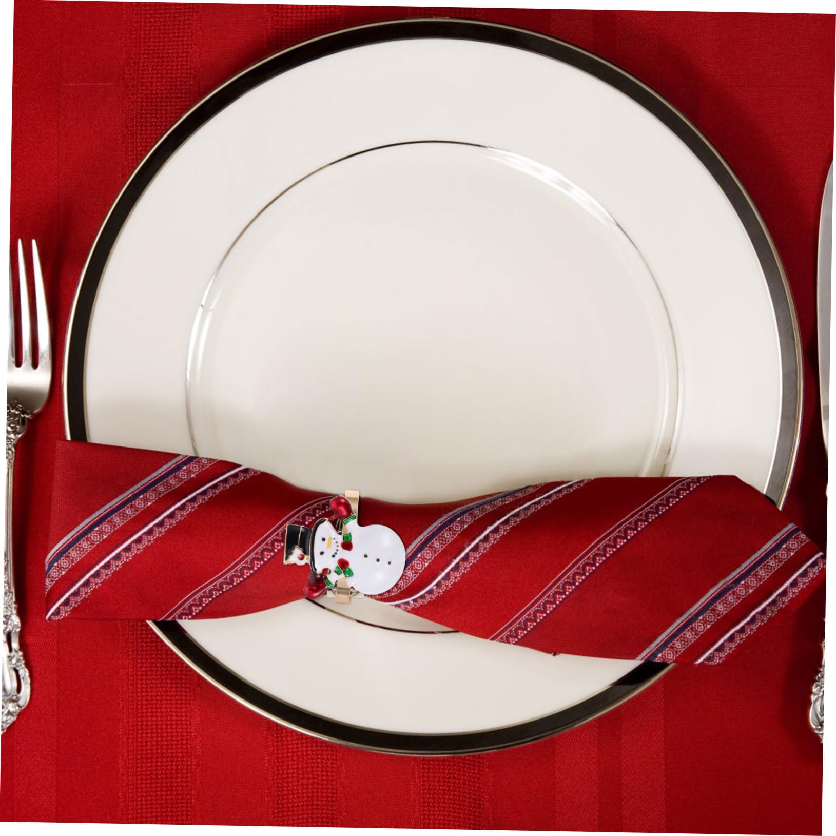 TOPBATHY 12stücke Weihnachts Serviettenringe Dekorative Tischaccessoires Für Festlichkeiten Einzigartiges Design Für Familienfeiern Und