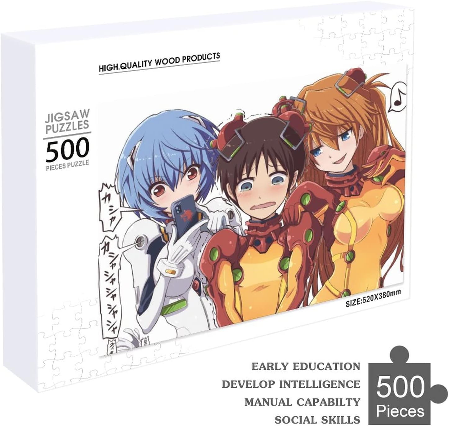 エヴァンゲリオン ジグソーパズル アニメ パズル ストレスを解消する 子供 大人 環境保護 500pcs 300pcs 1000pcs 益智減圧玩具 プレゼント 500 Pcs 最大92 オフ