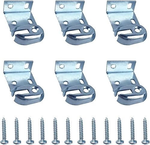 Miniatura 8 de Kowibcl 2 soportes de montaje para ventana interior y exterior con tornillos, soporte para barra de cortina, zinc