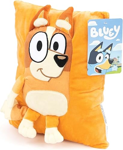 Miniatura 6 de Bluey Bingo Snuggle Pillow - Almohada decorativa de felpa súper suave mide 15 pulgadas producto oficial