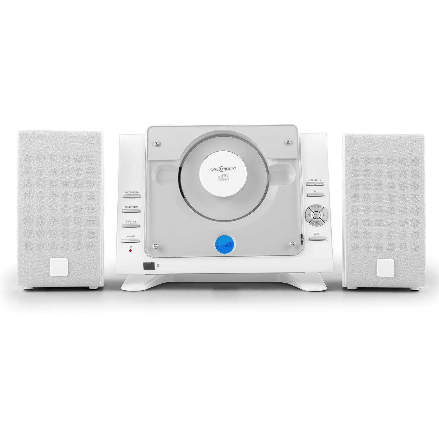 OneConcept Vertical 70 Stereo System CDPlayer, MP3, USB, AUX, FM/AM
