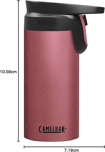Miniatura 34 de CamelBak Forge Flow - Taza de viaje aislada de acero inoxidable, color negro, 16 onzas