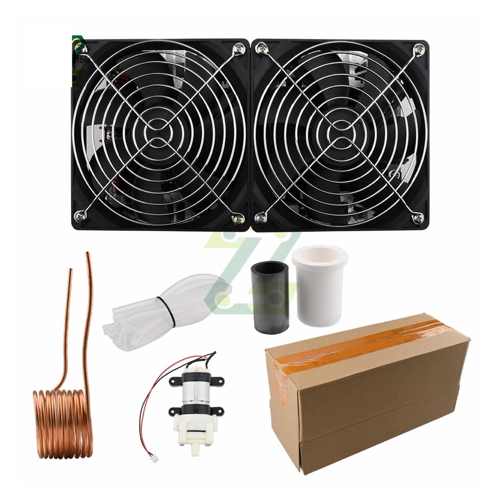 Nagrzewnica indukcyjna, 2500W DC12-48V ZVS nagrzewnica indukcyjna płytka PCB nagrzewnica indukcyjna z cewką podwójny zestaw zasilający wentylatora