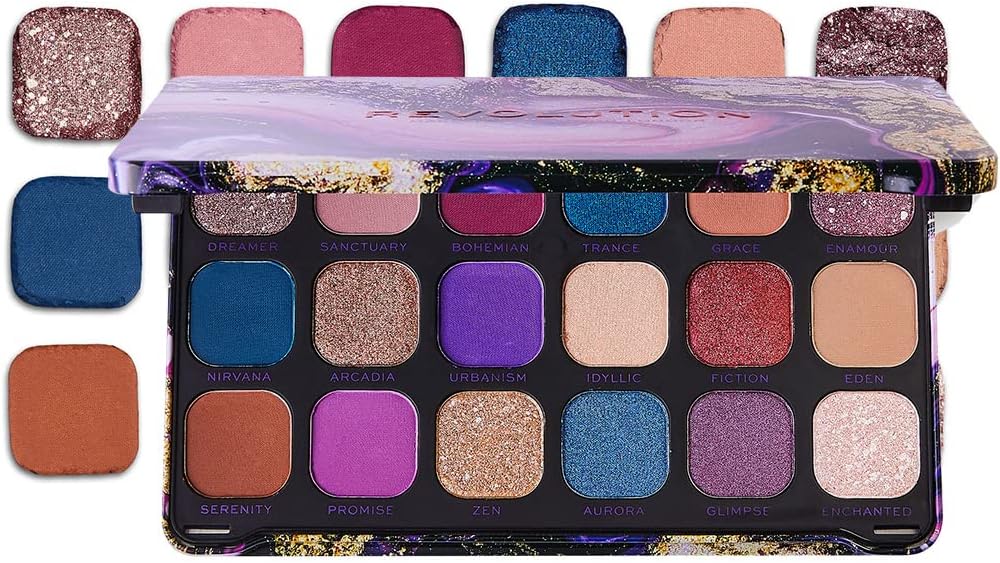 Forever Flawless, Eyeshadow Palette, Eutopia, 18 Shades, 19.8g