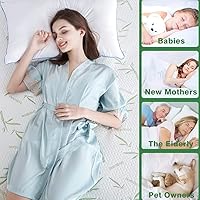 Vista 13 de Twin XL Size Waterproof Mattress Protector, Premium Cooling Viscose from Bamboo Mattress Pad, Breathable, Noiseless, Cooling & Machine-Washable Bed