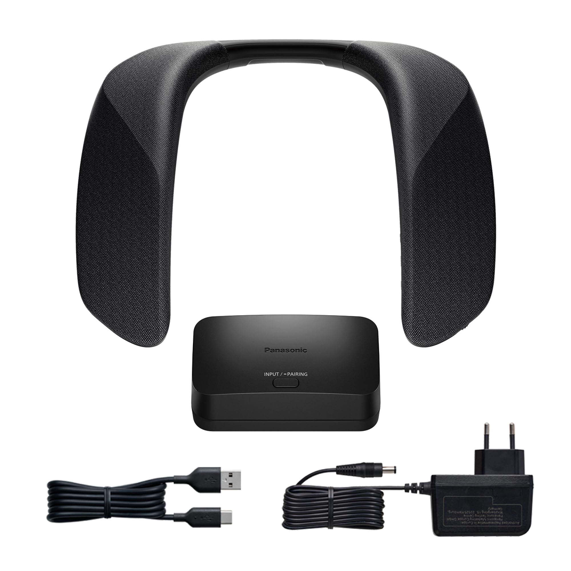 Panasonic SC-GNW30 Altoparlante da collo, Home Cinema, Sistema audio surround personale, microfono integrato, HDMI 2.1, USB, Bluetooth, compatibile con TV, PC, macOS, PS4/PS5/Switch/Xbox