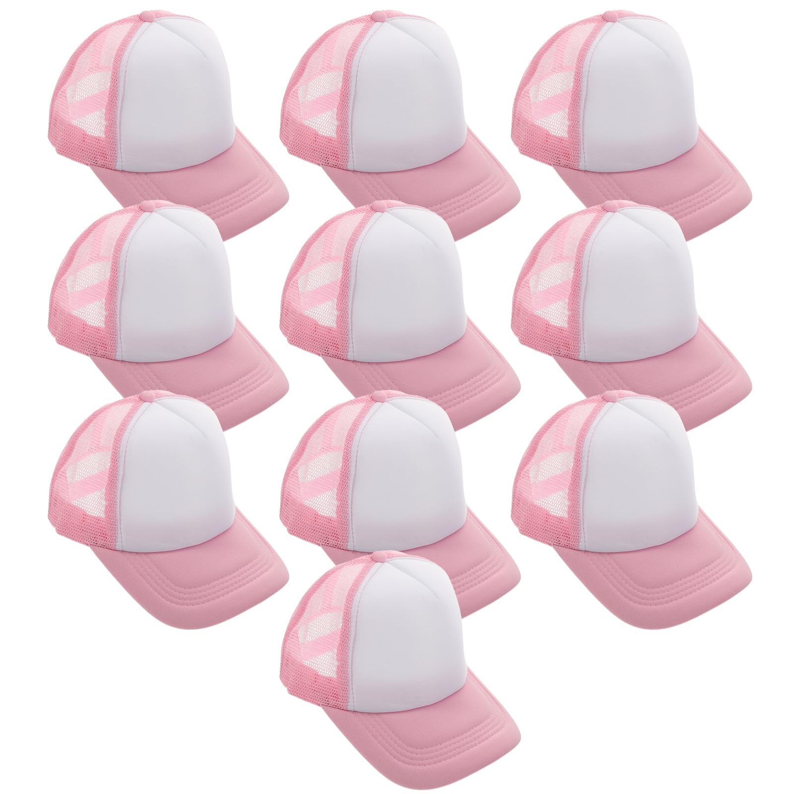 Casquettes de baseball roses légères ajustables lot de 10 anti-chaleur - 8